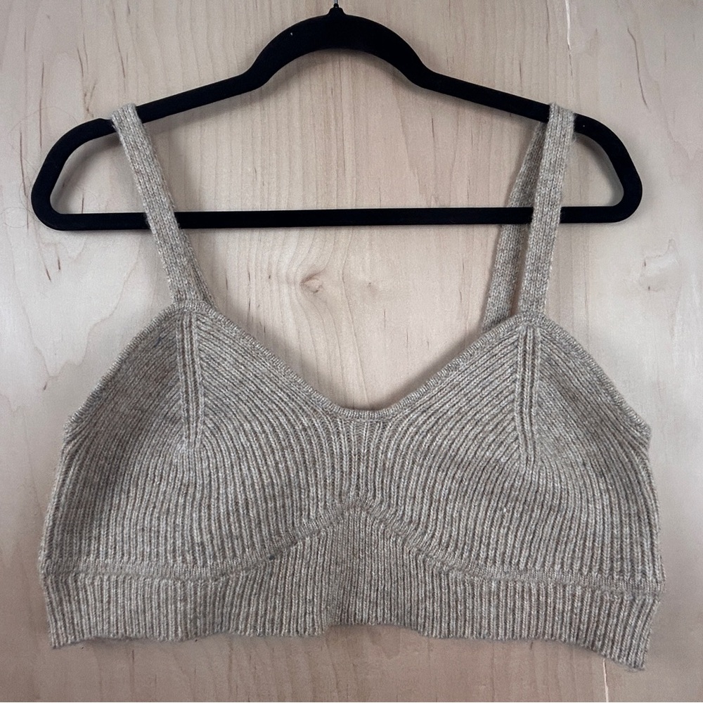 Eloquii Beige‎ Ribbed Knit Top